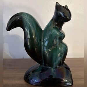 MCM Blue Mountain Pottery Squirrel Green Glaze